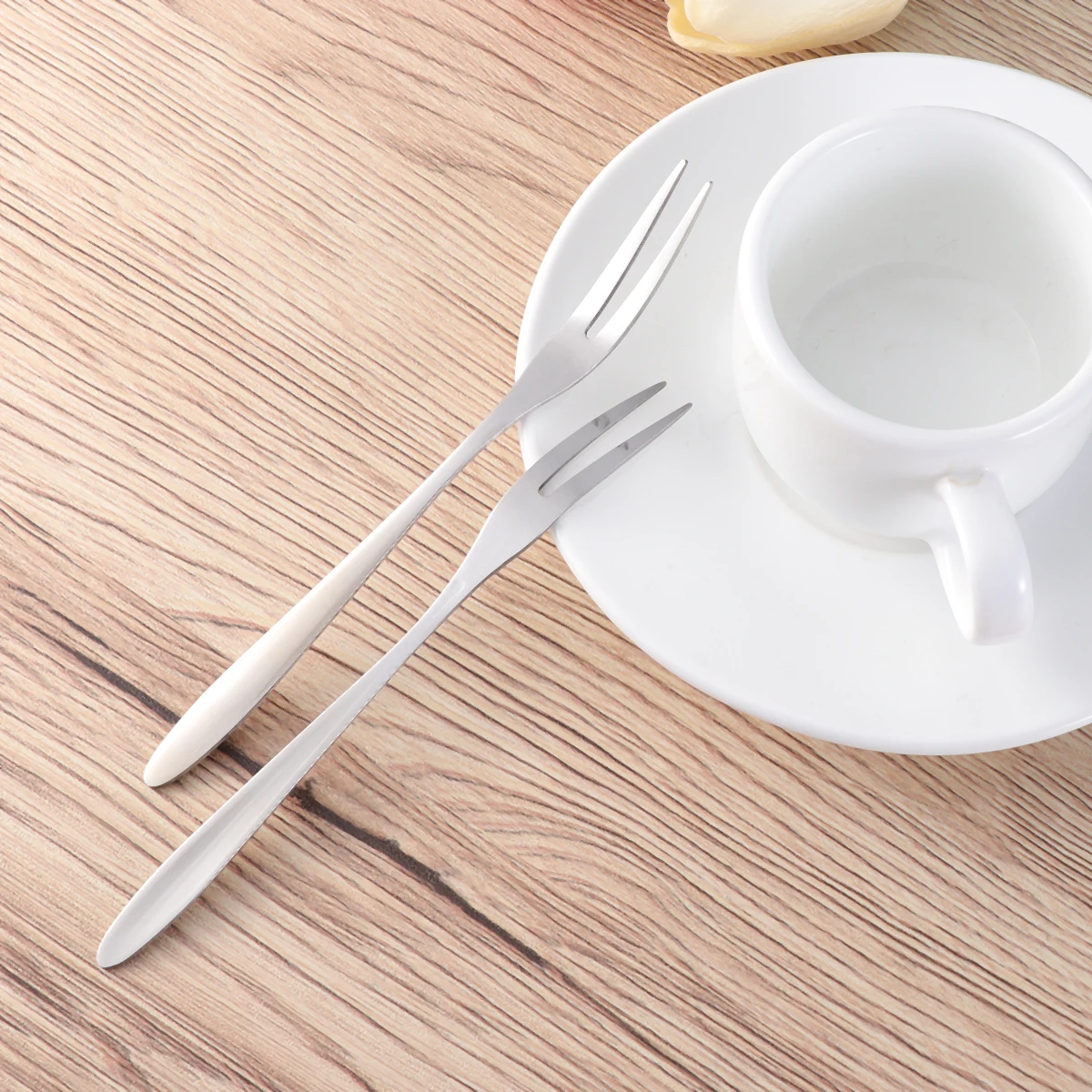 

Cocktail forks stainless steel fruit fork stainless steel fruit pick cake forks