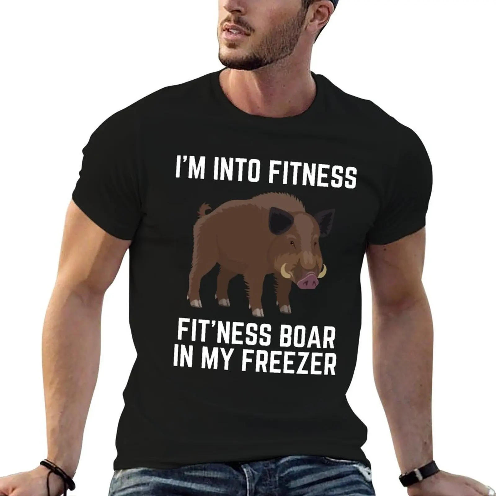

I'm Into Fitness Fit'ness Boar In My Freezer Boar Hunting T-Shirt t shirts with prints T-Shirt