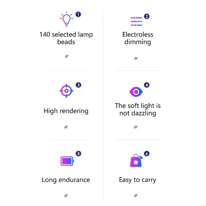 Đèn Video LED 1800mAh có thể lấp đầy ánh sáng để chụp ảnh và phim K1KF