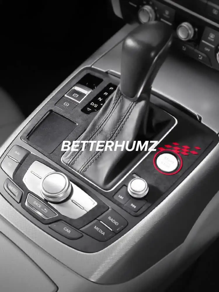 BETTERHUMZ Compatible With Audi A6 C7 A7 4G8 2012-2018 For Alcantara Dashboard Headlight Switch Knob Panel Trim Stickers Car Interior Tuning Accessories