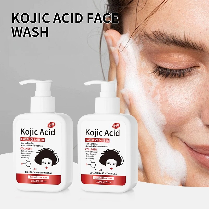 

Kojic Acid Cleanser Deep Cleansing Exfoliating Gentle Non-irritating Brightening Skin Tone Facial cleanser for men and women