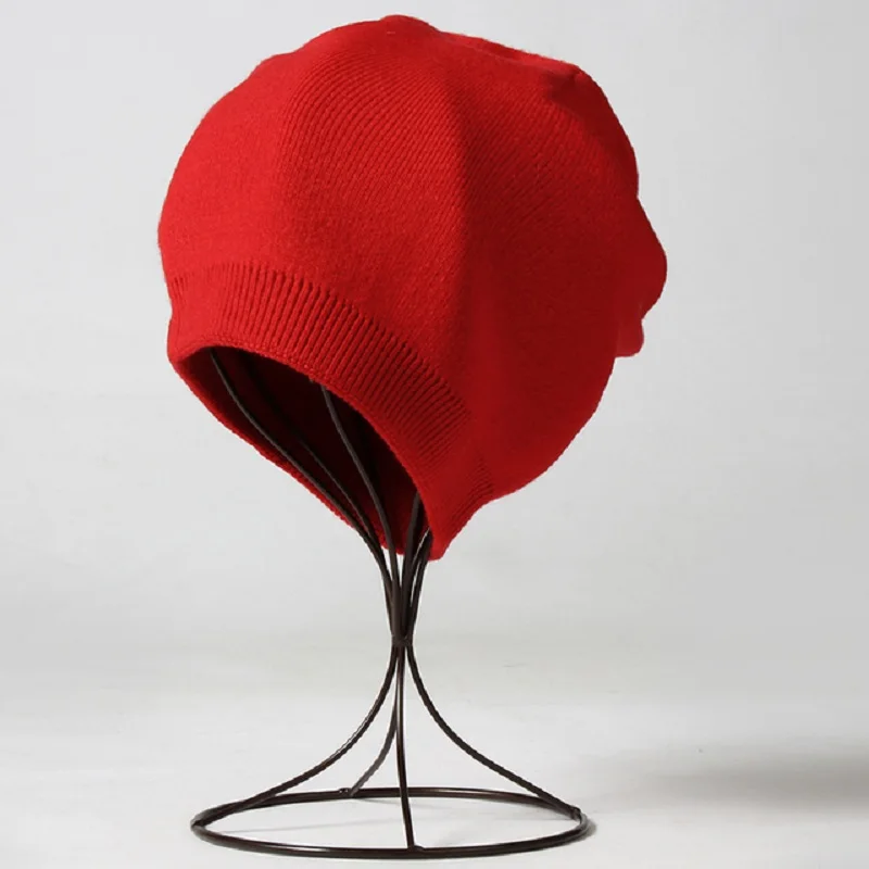 Beliebte Unsex Herbst-Winter-Mütze für Frauen, solide helle Farbe, weiche Wollmützen, am besten abgestimmte Skimütze für Männer, warmes Skullies-Geschenk – Detail 17