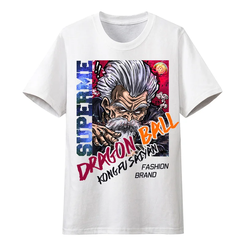 T-Shirt à Manches Courtes Dragon Ball Son Goku pour Homme, Vêtement à Motif Vegeta Majin Buu, en Coton, à la Mode, pour Couple