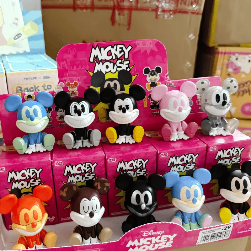 

Подлинная серия Disney с Микки Маусом, Микки, улыбающаяся энергетическая серия, фигурки слепых коробок, модные милые мультяшные украшения, игрушки, подарки на день рождения