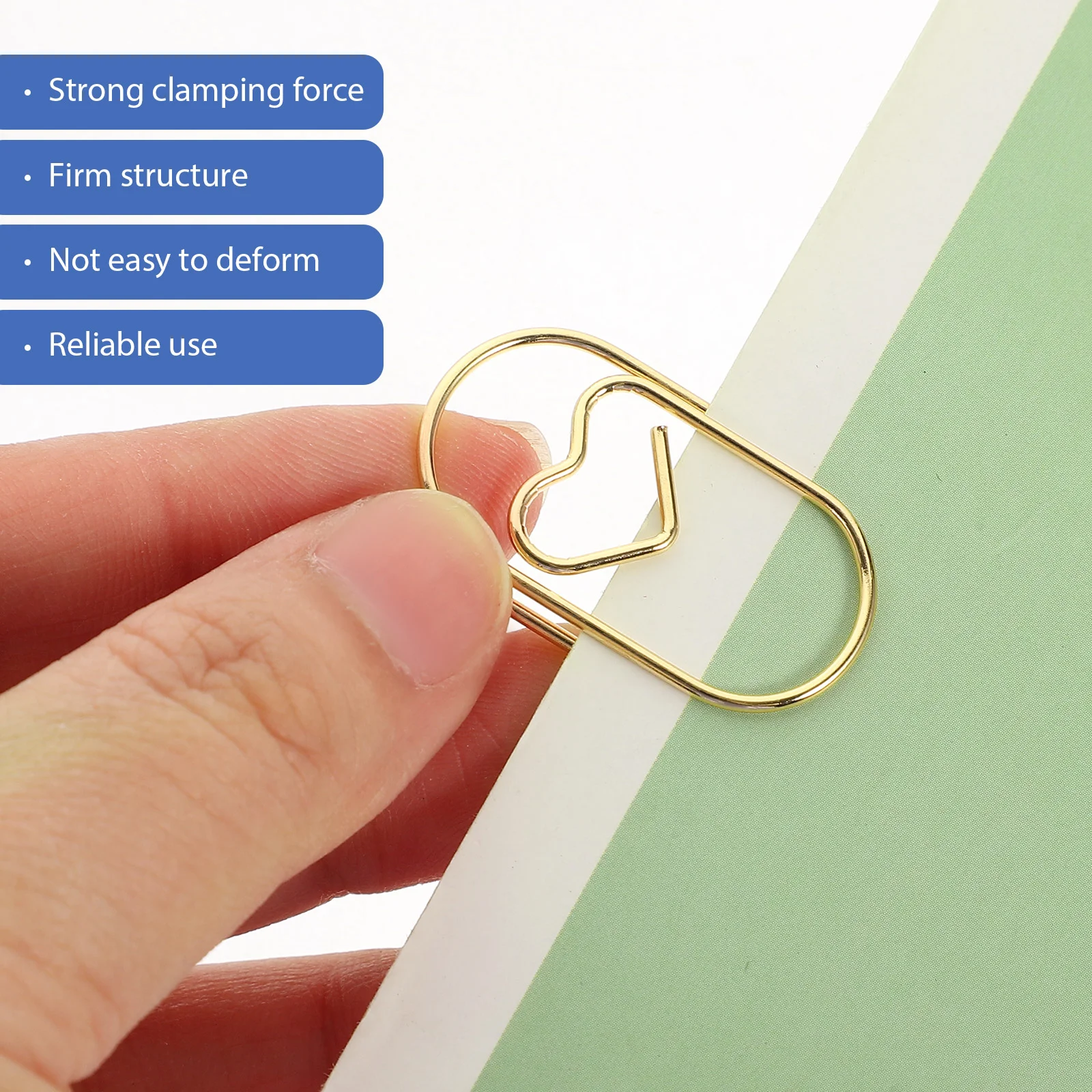 100 Pcs Small Paper Clips Cute Knitting Multipurpose for Office Student Paperclips