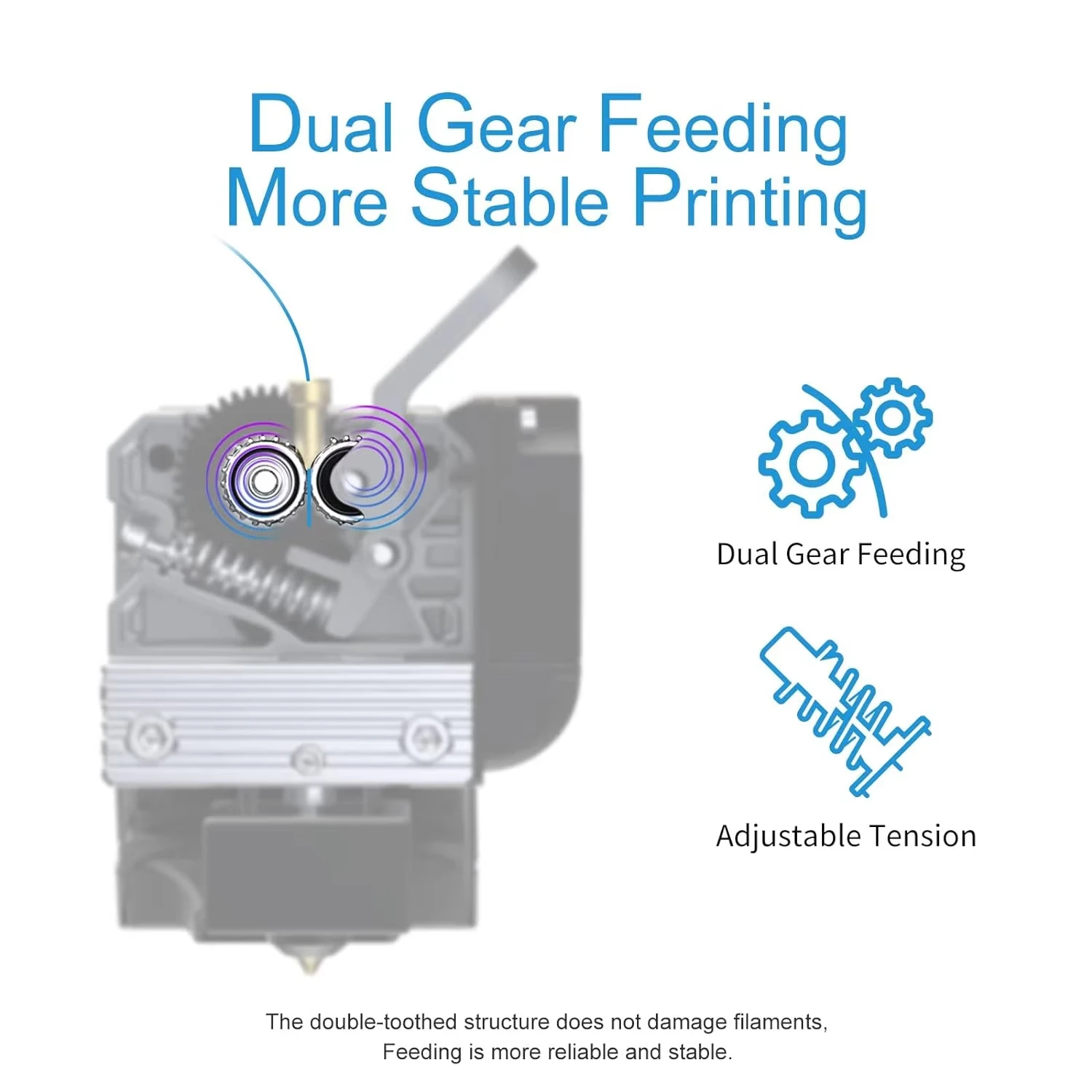 Creality Sprite Extruder 260 ℃ stampa ad alta temperatura Dual Gear Design per Ender-3 S1 parti originali della stampante 3D