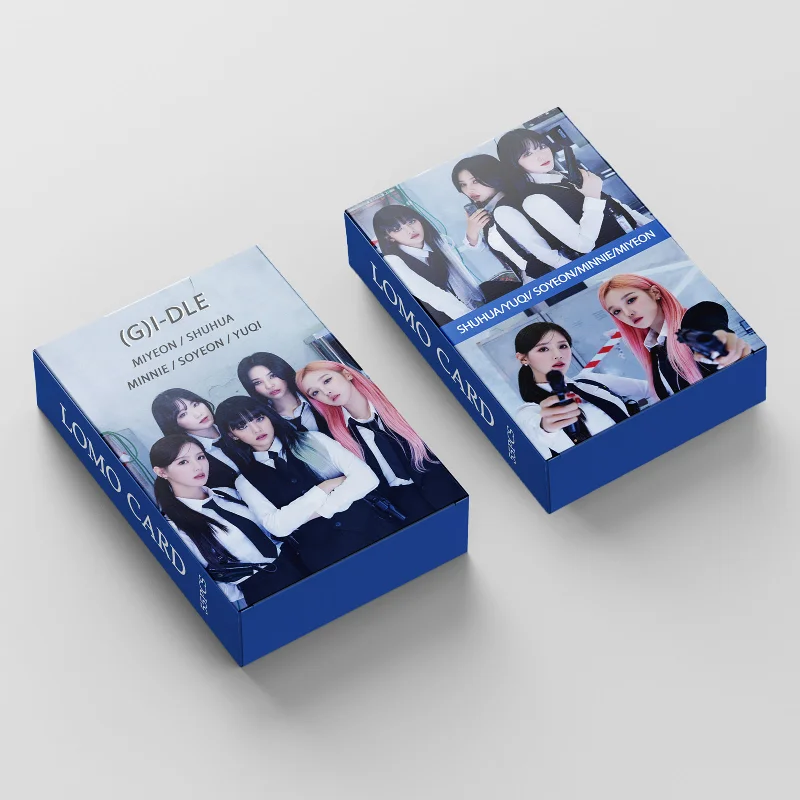 Kpop Idol Lomo Cartões, Photo Album Card, Photocard Pictures, Yuqi, Jeon Soyeon, Fãs Presente Coleção, G I-DLE, Novo, 55pcs por conjunto