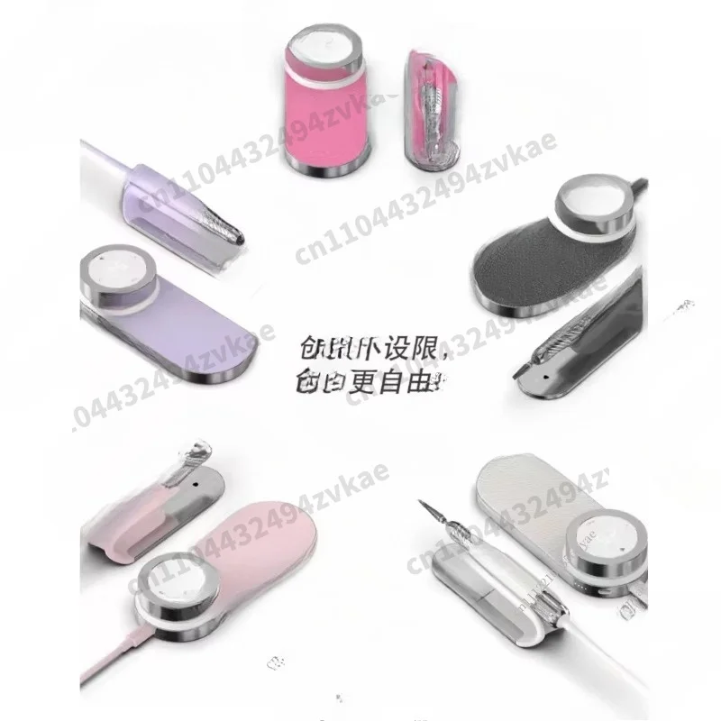 4th Generation Portable Rechargeable Nail Drill Machine Lightweight Electric Nail File for Manicure Pedicure White