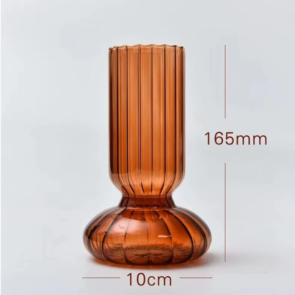 Nordic Striped Glass Vase 6