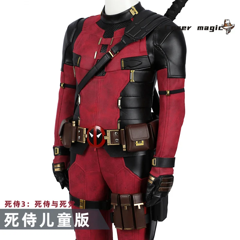 데드 코스프레 풀 Cosutme 웨이드 윈스턴 윌슨 코스프레 의상 어린이 에디션 영화 안티 히어로 슈트 할로윈