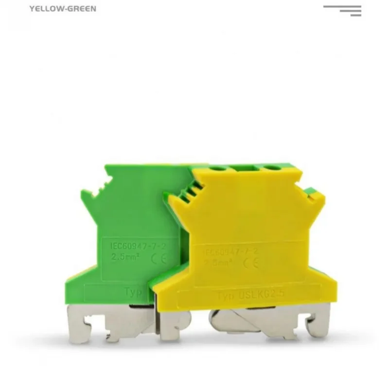 

1Pcs USLKG Screw Din Rail Terminal Blocks Ground Earth Universal Class Connector USLKG Wire Conductor