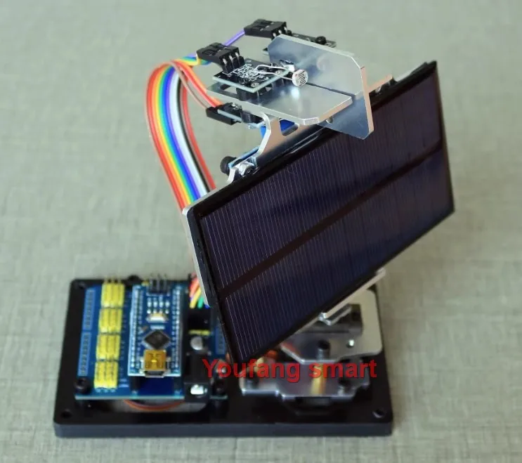 Mg90 Unassembled Digital Multimeter Intelligent Solar Tracking Equipment For Arduino Robot DIY Kit Programming Robot Toys Gifts