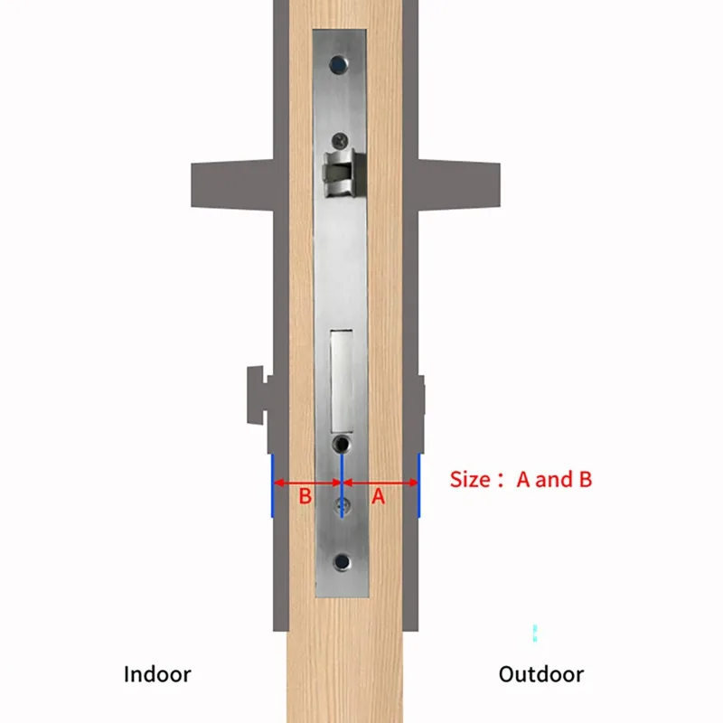 Adjustable TT Lock/ Tuya Bluetooth Smart Fingerprint Digital Cylinder Lock with Smart Life/Password/RFID Card/Key unlock