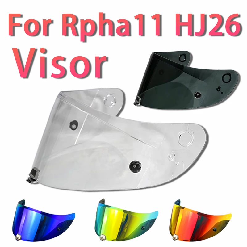 Rpha11 visor for HJC HJ26 Rpha 70 Dustproof Windproof Sunscreen shield Electroplated Helmet face Shield Film Anti Fog