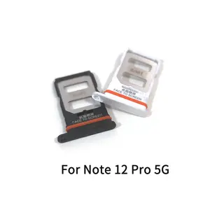 Bilashmart 10 Xiaomi Redmi Note 12Pro 12Pro+ SIM Card Tray Slot Holder Adapter Socket Repair Parts