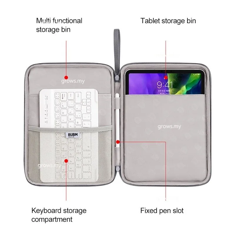 For Samsung Galaxy Tab Tab S10+ S10 Plus 5G A8 A7 lite A9 Plus S9 FE S8 S7 S5 S5e S6 lite 10.4 Soft Portable Tablet Bag Sleeve