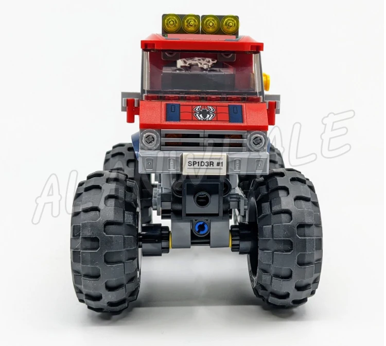 463pcs Super Fighter Spider Monster Truck vs. Mysterious Villain Net Launcher 11637 Building Blocks Toy Compatible With Model