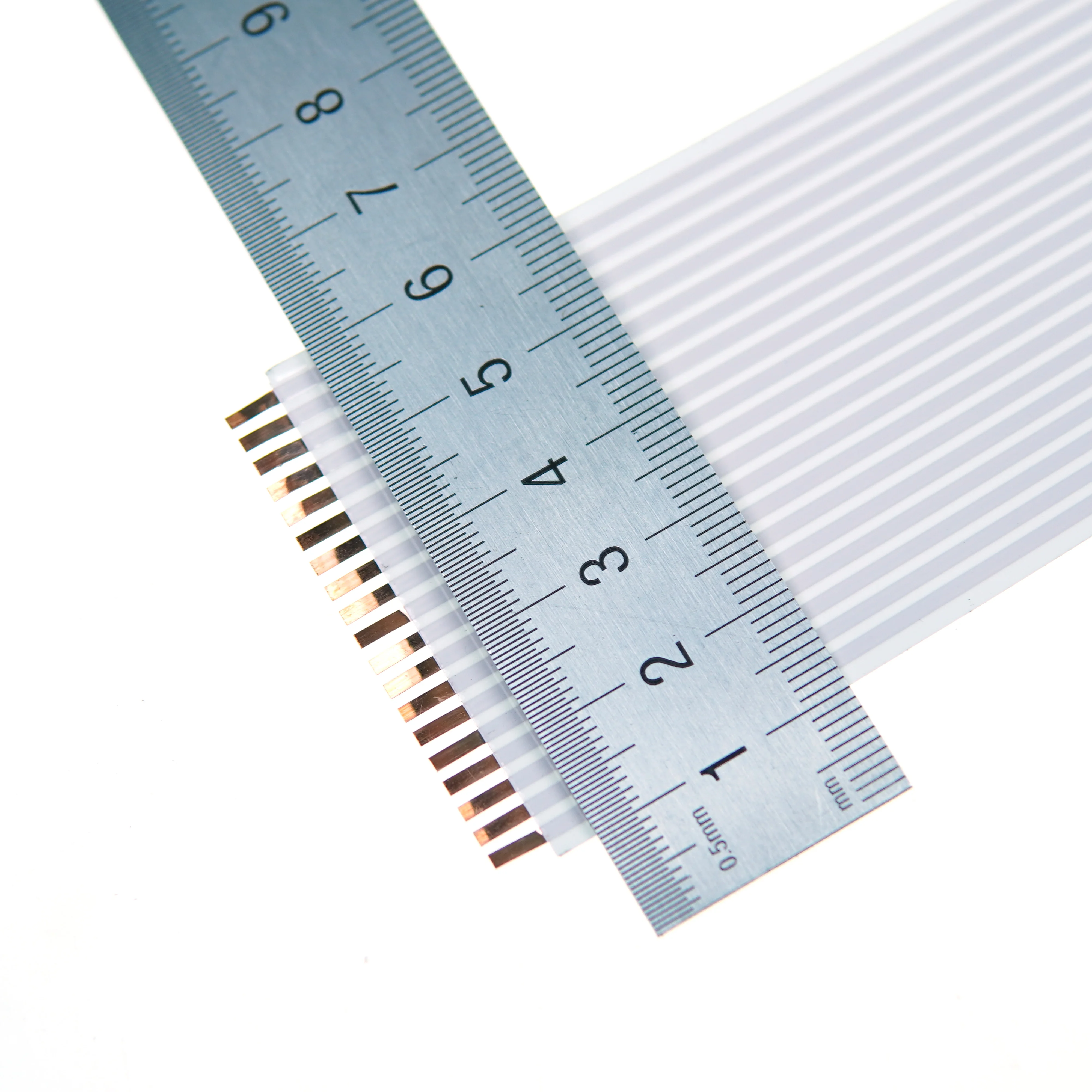 0.3mm Thickness 19Pin 51mm Width 2.2M Long FFC Flat Cable 5mm Strip on Both End