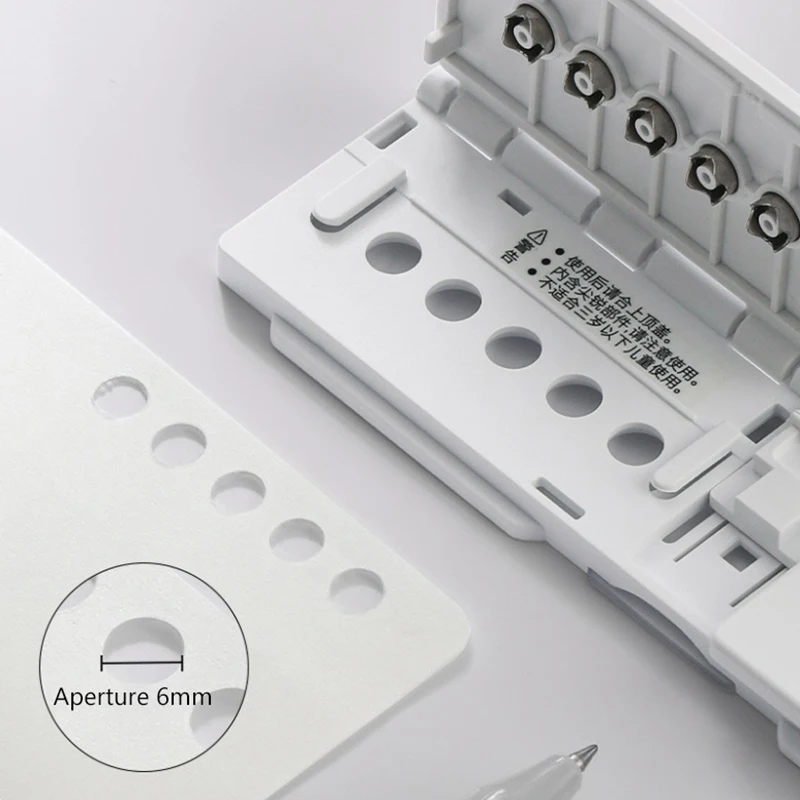 8 Holes Hole Punch Portable Paper Puncher Tools Durable High Quality 8 Holes Manual Punch Convenient Lightweight Puncher