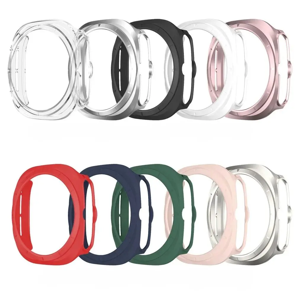 PC Matte Protective Case Anti-Scratch Bumper Edge Shell Accessories Frame Screen Protector for Samsung Galaxy Watch Ultra 47MM