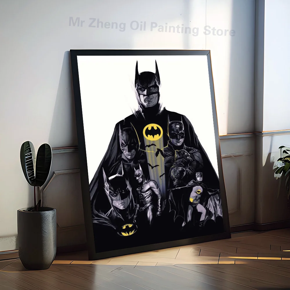 1PC Filmy B-Batman Plakat Samoprzylepna sztuka Wodoodporna naklejka papierowa Kawiarnia Bar Pokój Dekoracja ścienna