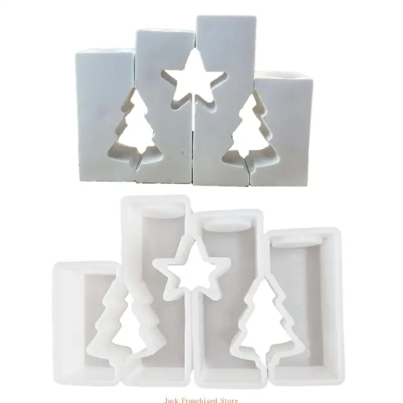

Nonstick Silicone Holder Molds Tree Epoxys Resins Mould Christmas Decors