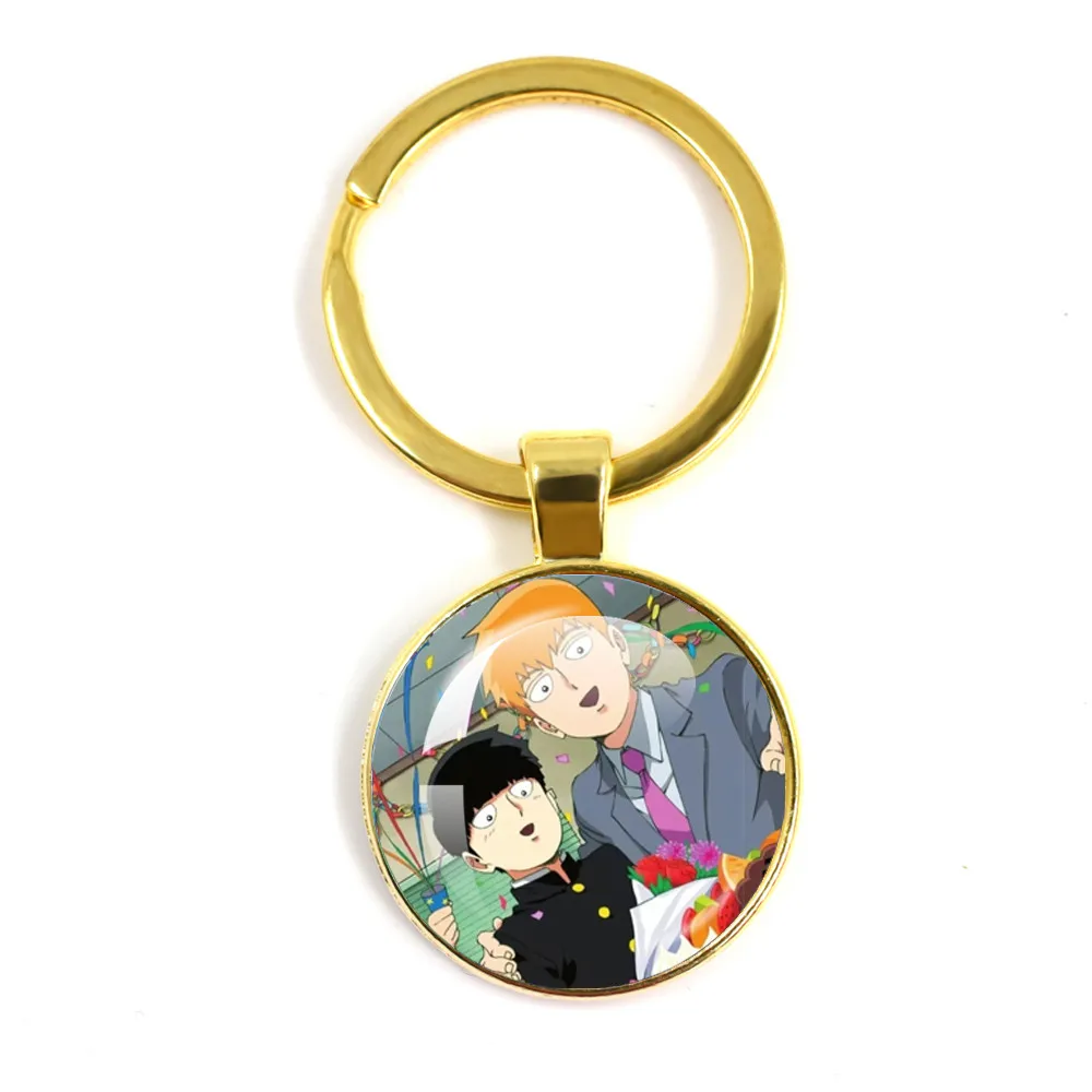 New Mob Psycho 100 Mobu Saiko Hyaku Anime Keychain Bag Pendant Key Chain Accessories Jewelry Fans Friend Gifts