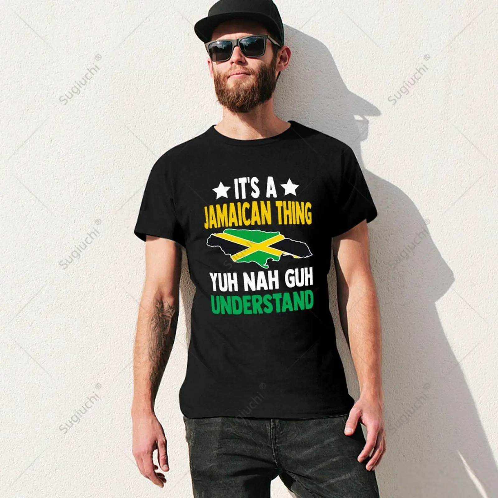 Unisex Men It's A Jamaican Thing Yuh Nah Guh Understand Jamaica Tshirt Tees T Shirts Women Boys 100% Cotton T-Shirt