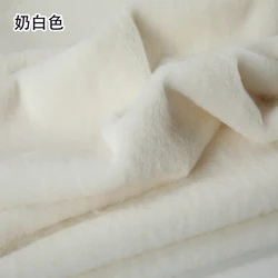 White Grey Colour Series 8mm imitation Rex rabbit Fur Fabric short plush fabric cabinet tablecloth display scarf cotton doll DIY