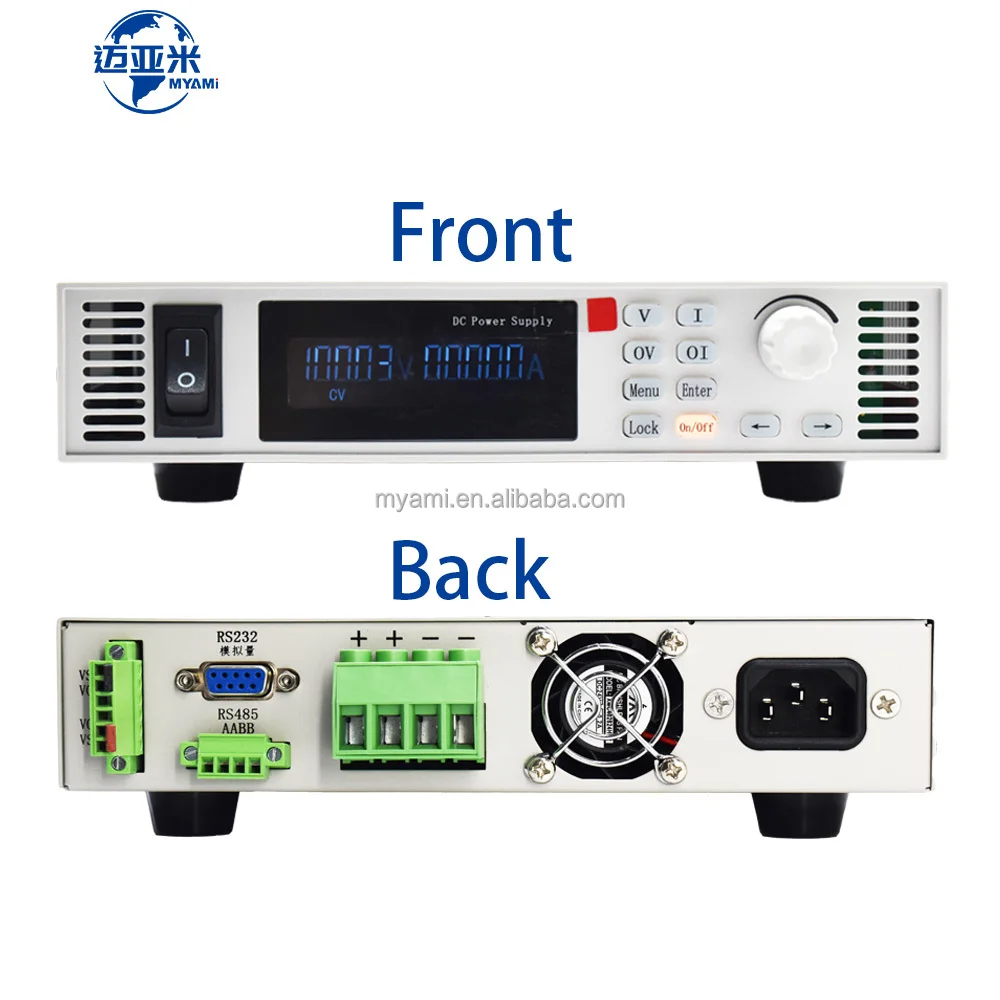 

Myami 30v 60v 100v 6a 10a 20a 600w Rack Ate System Programmable High Voltage Laboratory Adjustable Power Supply