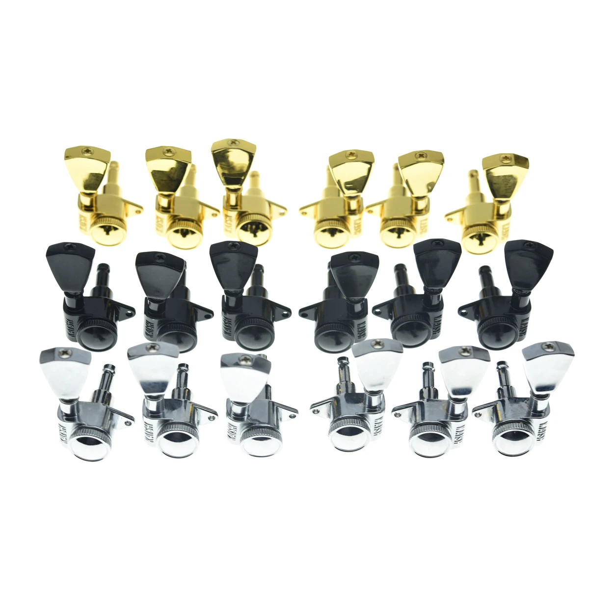 3x3 Guitar Locking Tuners 21:1 Locking Tuning Keys bTuning Machine Heads Keystone Handle for Acoustic/LP Les Paul/SG/ES Guitars