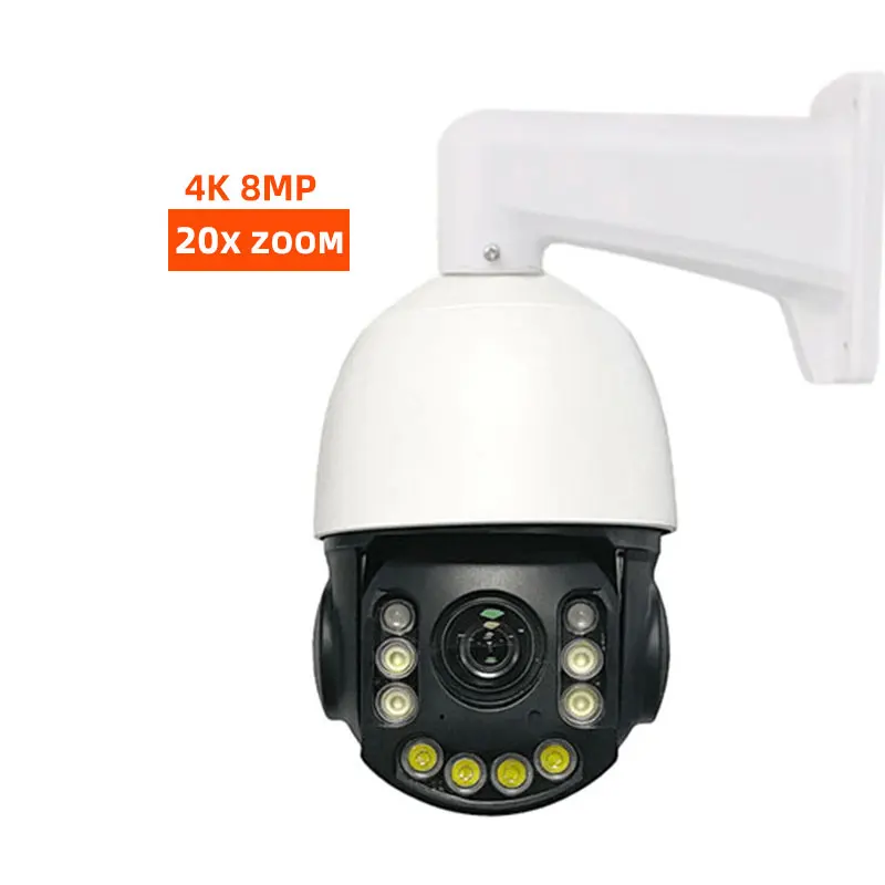 

PTZ 20X ZOOM Ip POE Cameras 8mp 4K Surveillance CCTV Security Two Way Audio Outdoor Night Vision Indoor Surveillance 360 Camera