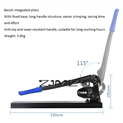 Aluminum Sleeve Pliers Bench Crimping Tool Pliers Crimping Pliers Wire Rope Round 1-5mm Aluminum Buckle Aluminum Clip