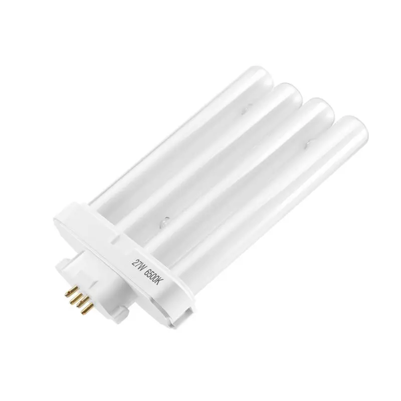 ABKL-220V 27W 4 Pin Rows 6500K Double-H Quad Tube Compact Fluorescent Lamp Light Bulb