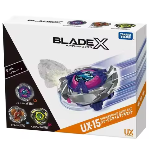 Takara Tomy Bey X UX-15 Battle X Shark Scale Deck Blade CARD GAME