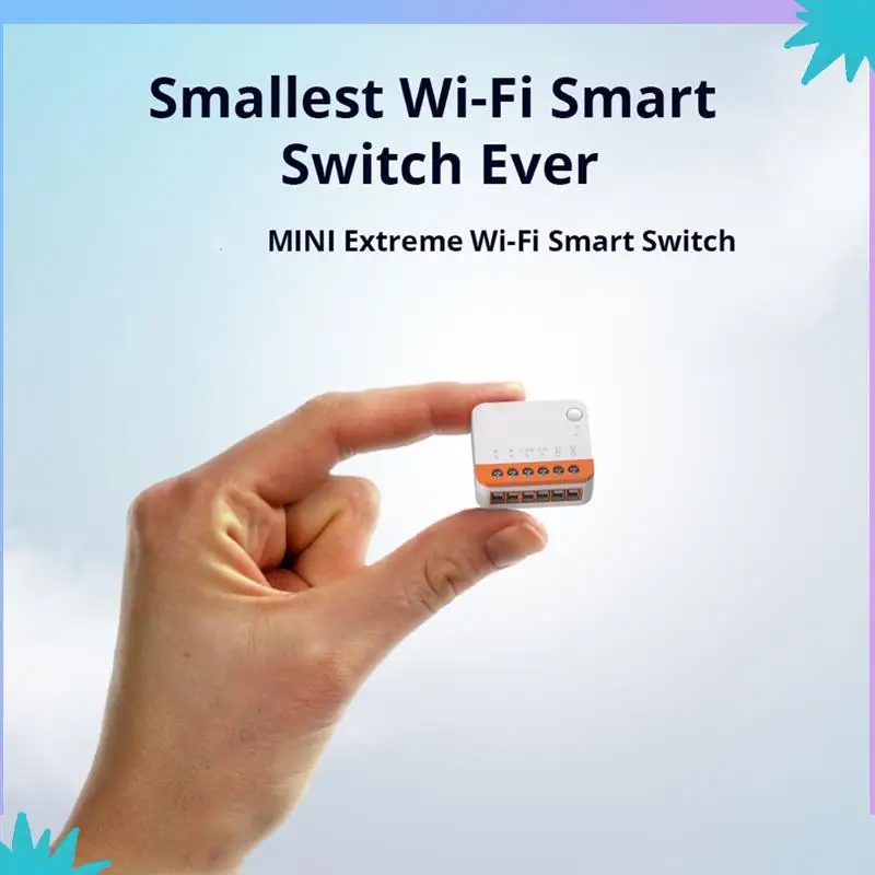 

ABZW 4PCS MINI Wifi Switch Mini Extreme Smart Home Module Two-Way Control Smart Home Module Voice Remote Control