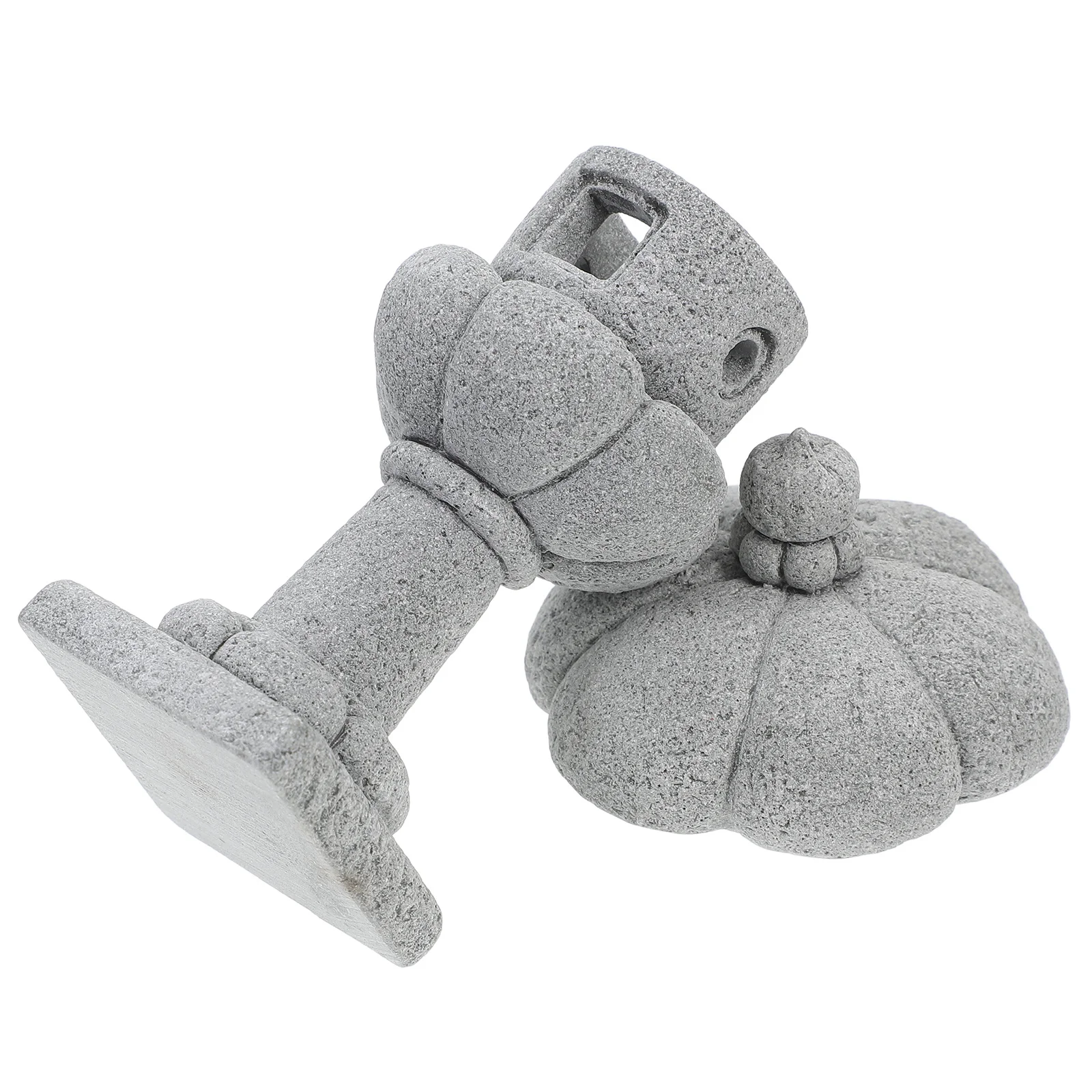 

Stone Pavilion Statue Garden Decor For Outdoor Landscape Bonsai Miniature Ornament Lightweight Pagoda Yard Decoration Micro