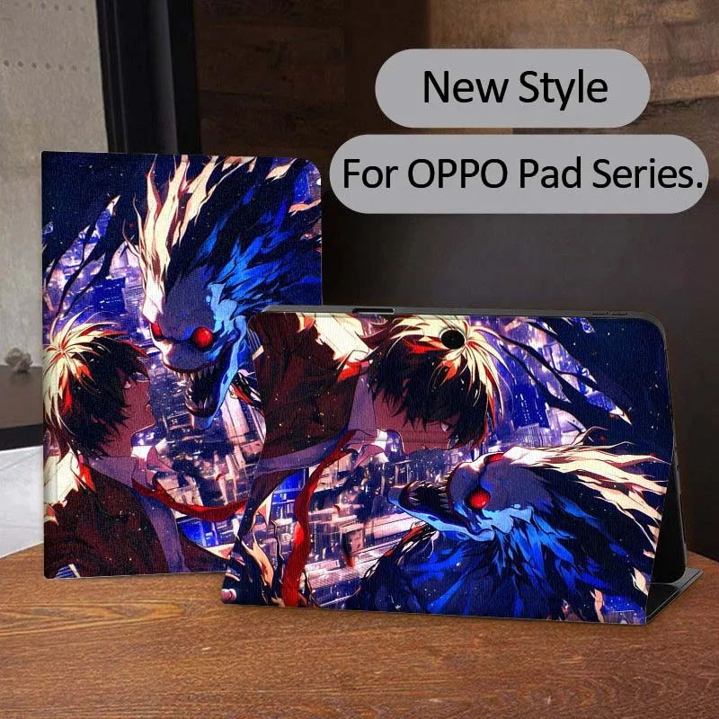 

Death Note Dark Anime Tablet Case For OPPO Pad 2 3 4 11 SE X Air 2 Neo Pro 12.1 10.36 11 11.4 13.2 Inch