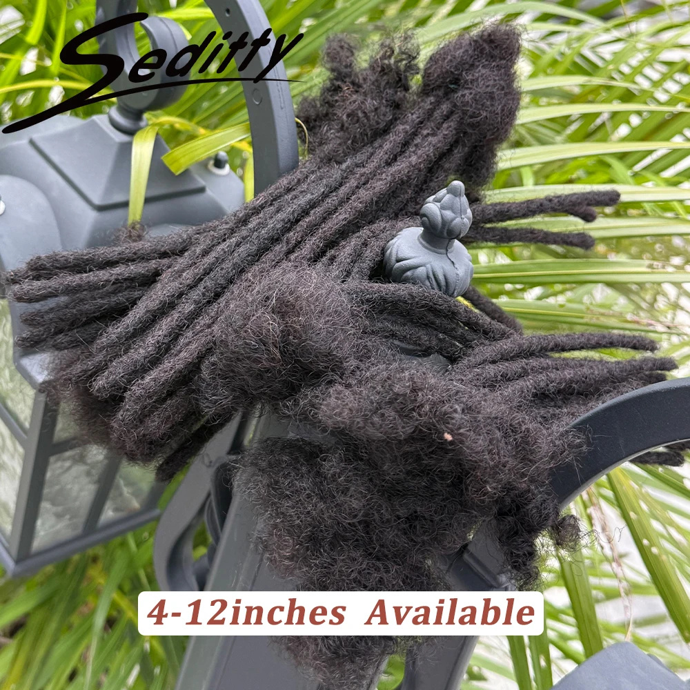 

Ширина 0,6 см, наращивание локонов ручной работы, 100% настоящие человеческие волосы, дреды, наращивание для вязания крючком, человеческие волосы для мужчин и женщин