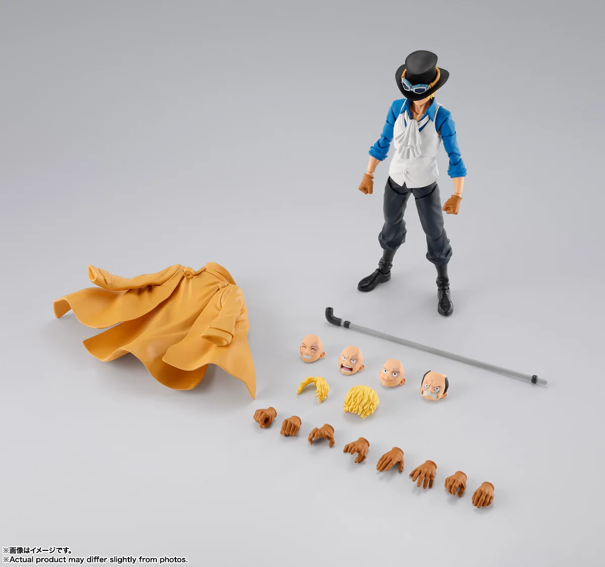 In Stock Bandai Original Anime Figure Bandai One Piece S.H.Figuarts SABO -REVOLUTIONARY ARMY CHIEF OF STAFF Action Figurine Toys