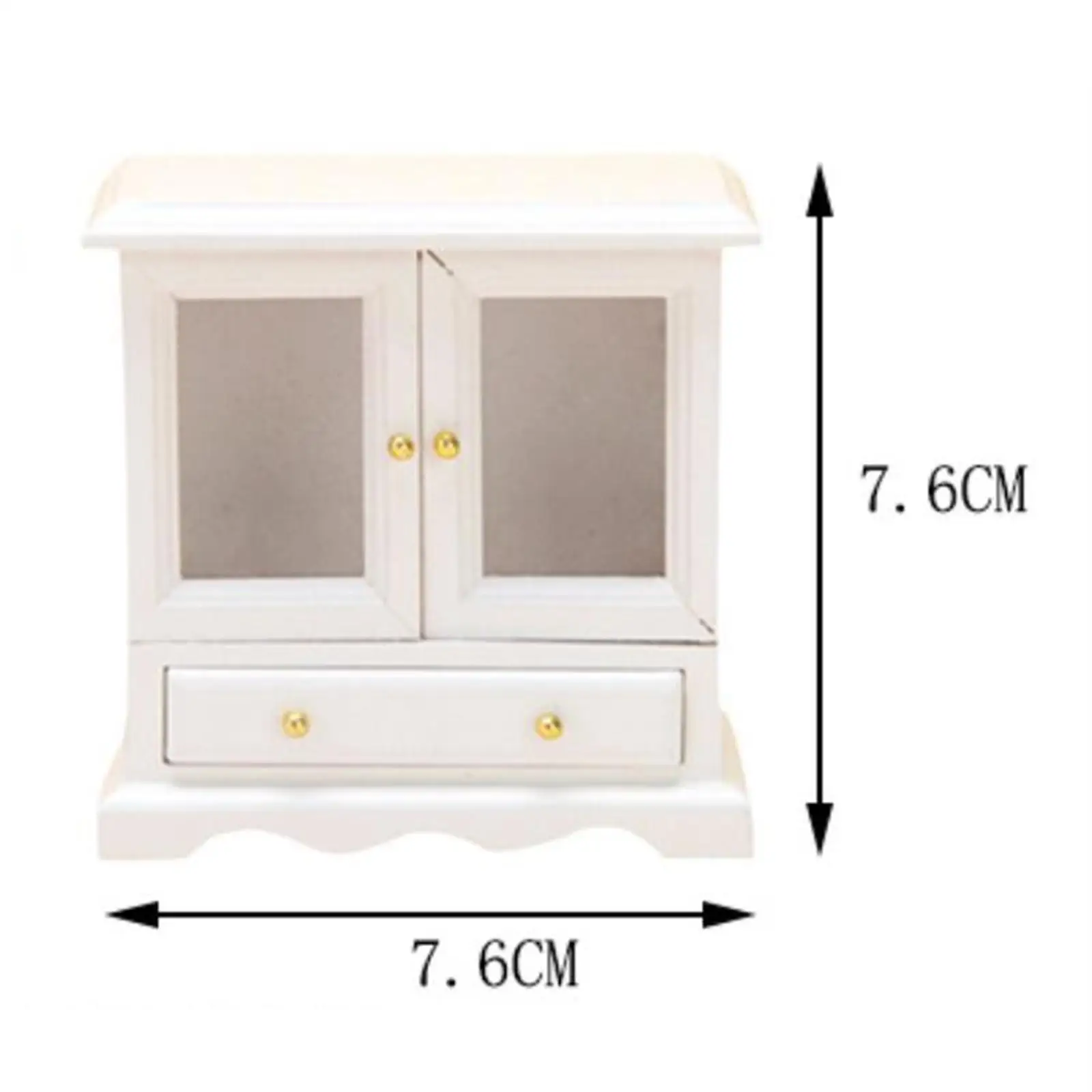 1:12 Scale Doll House Kitchen Sideboard Floor Cabinet Miniature Wooden Model Doll House Accessories