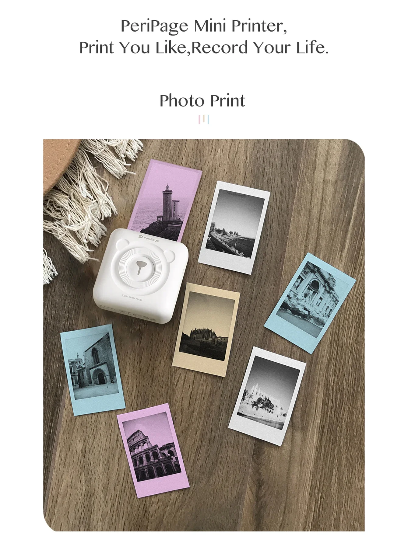 57x30mm Color Thermal Paper Kid Instant Camera Refill Print Paper Printing Picture For M02/T02 For Study Work Notes DIY Creation