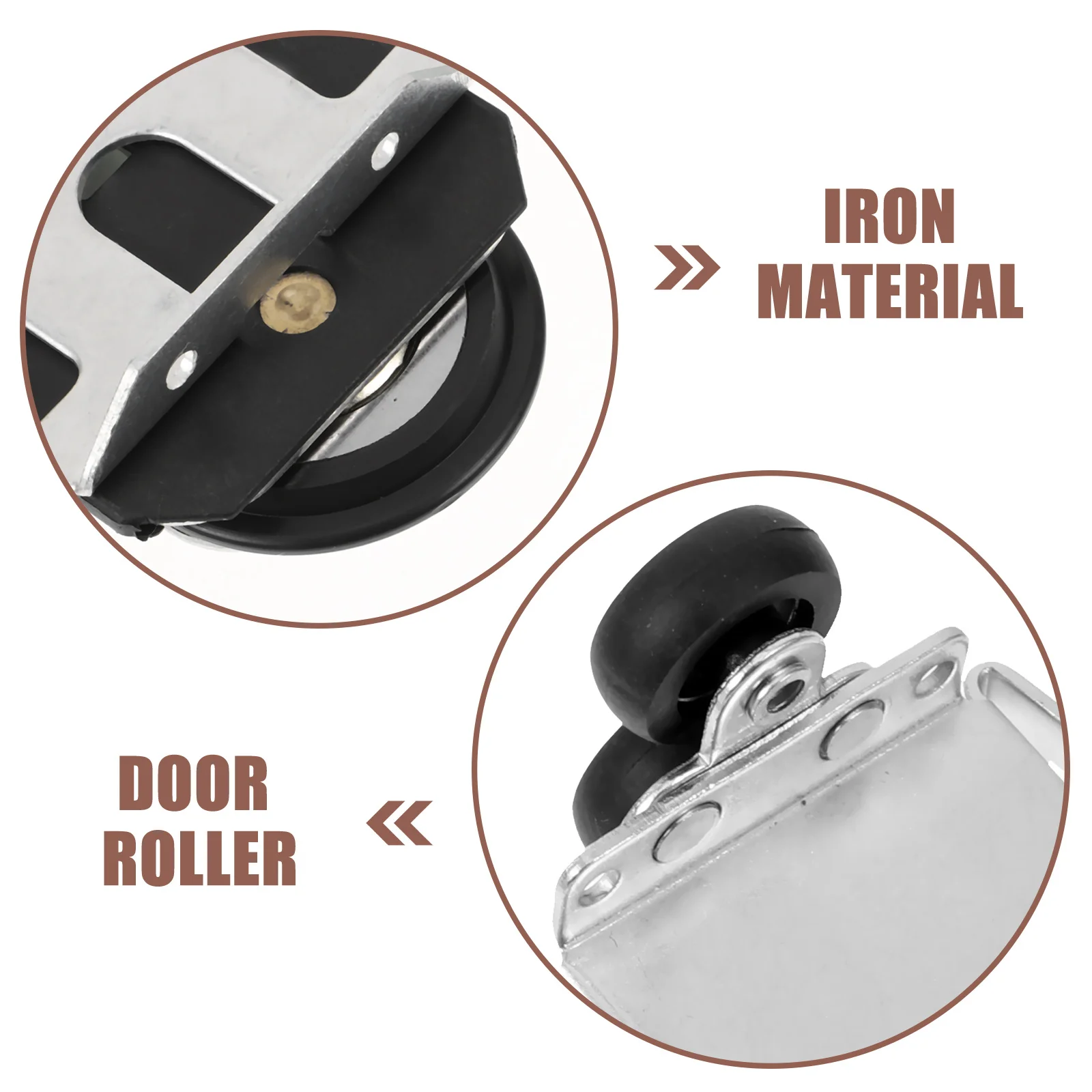 

Sliding Door Roller Setmute Cabinet Guide Wheel Durable Iron Nylon Wardrobe Accessories Sliding Glass Patio Door Parts