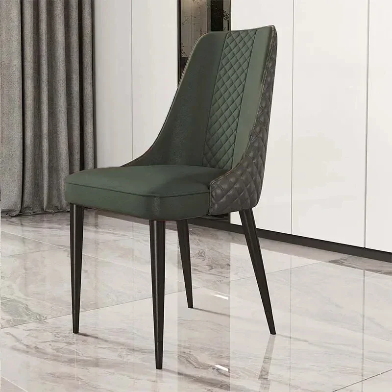 Nordic Chairs Dining Modern Leather Comfortable Minimalist Unique Accent Chair Balcony Muebles De La Sala Home Furniture