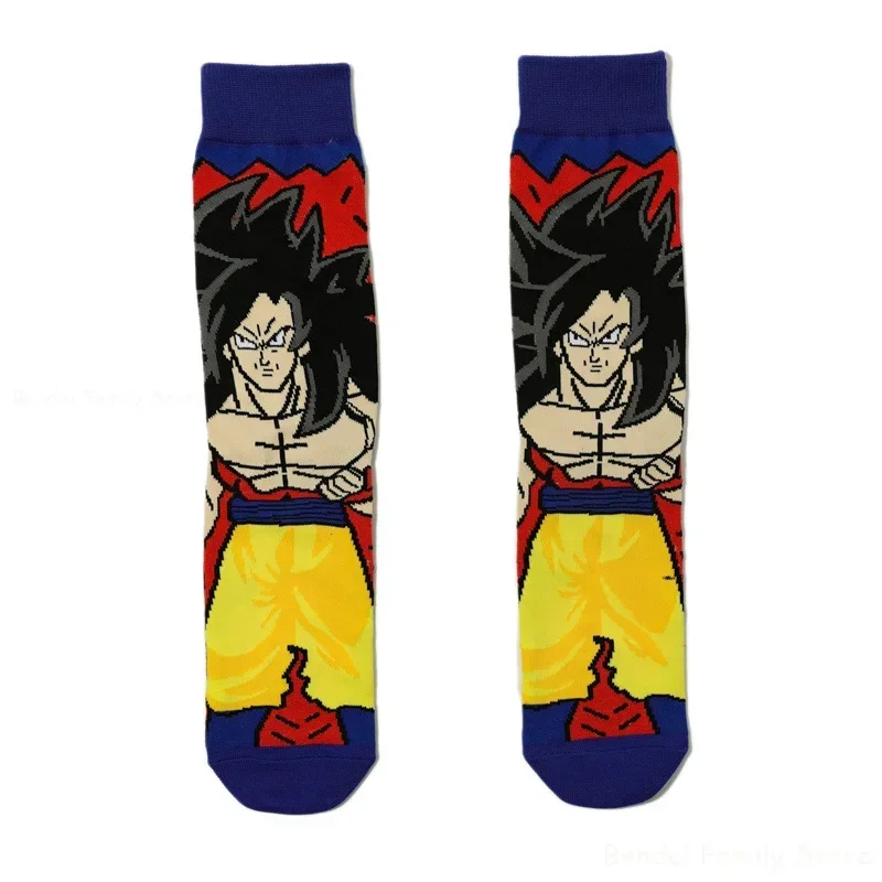 Dragon Ball Son Goku Anime Socks Men Funny Hip Hop Long Socks Personality Comfortable Sock Cartoon Kids Birthday Xmas Gift Meias