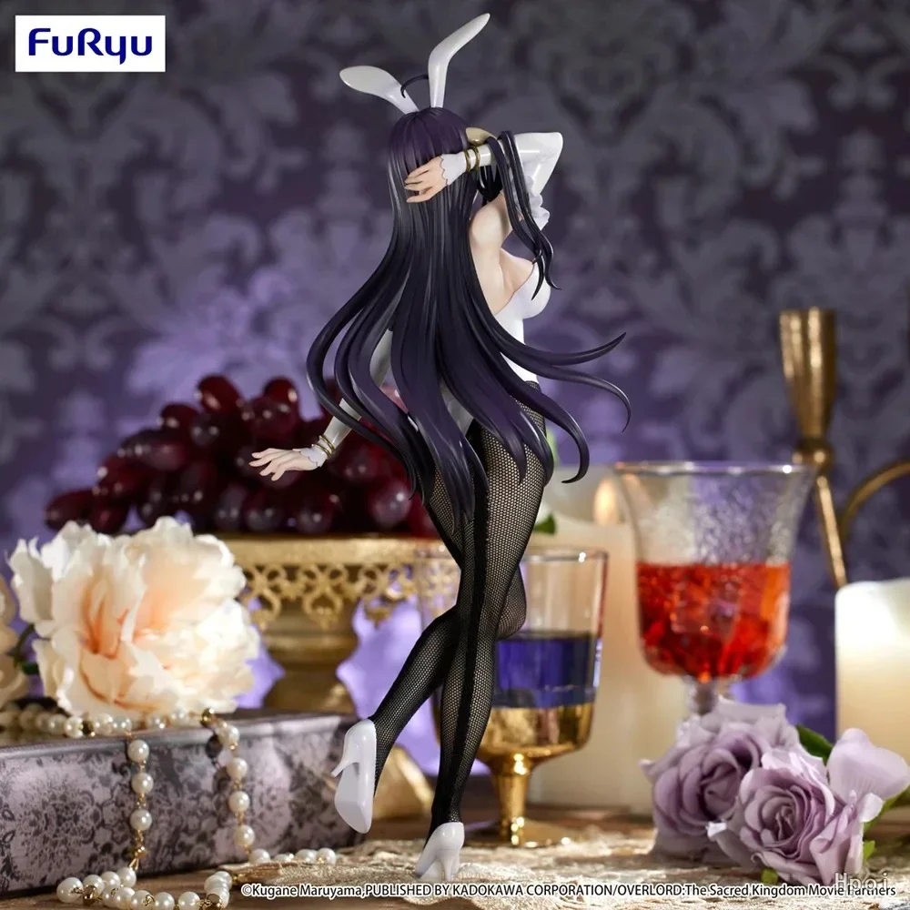 FuRyu-Bicute Coelhos Overlord Albedo Genuine Action Anime Figura, Modelo de PVC, Brinquedos Colecionáveis, Presente Infantil, 30cm, Em Stock