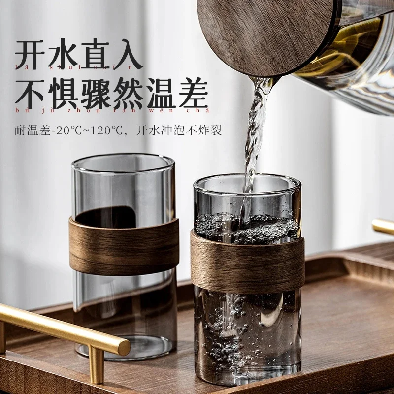 Heat Resistant Glass Cups Premium Tea Brewing Kettle Household Living Room Hospitality Tea Accessories Water Pitcher With Carafe