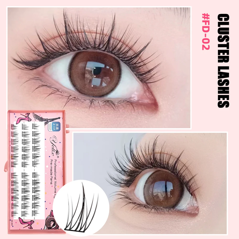 Yelix 1×1 Manga Lashes V-shaped Lower Eyelash Tweezer Set Cluster Eyelash Extension Subsidiary Materials Douyine Makeup