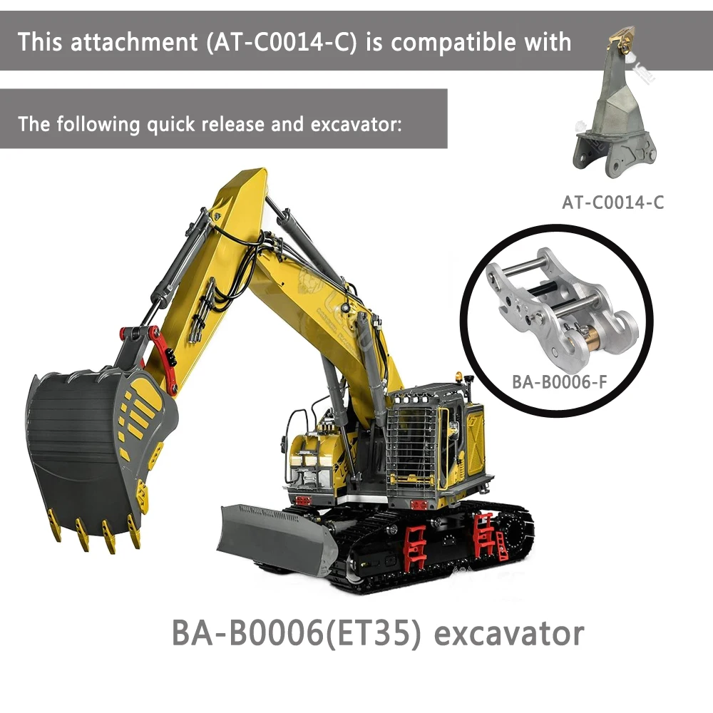 Ripper LESU1/14 Excavator ET35 Retrofit Quick Disassembly Bucket DIY Upgrade