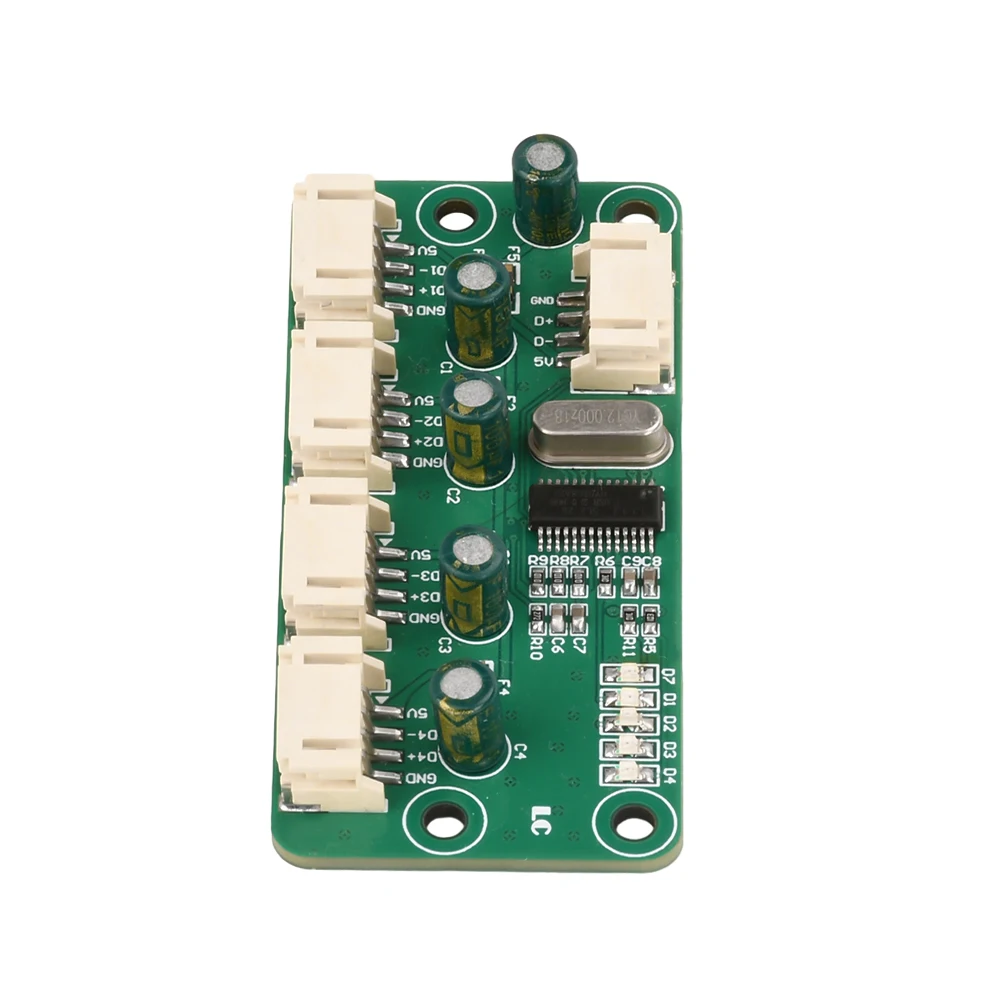 Dc5V 1 To 4 Hub Module Ph2.0 Interface Hub Module Driverless Usb Splitter 2.0mm Horizontal Patch Terminal Fe1.1S Chip